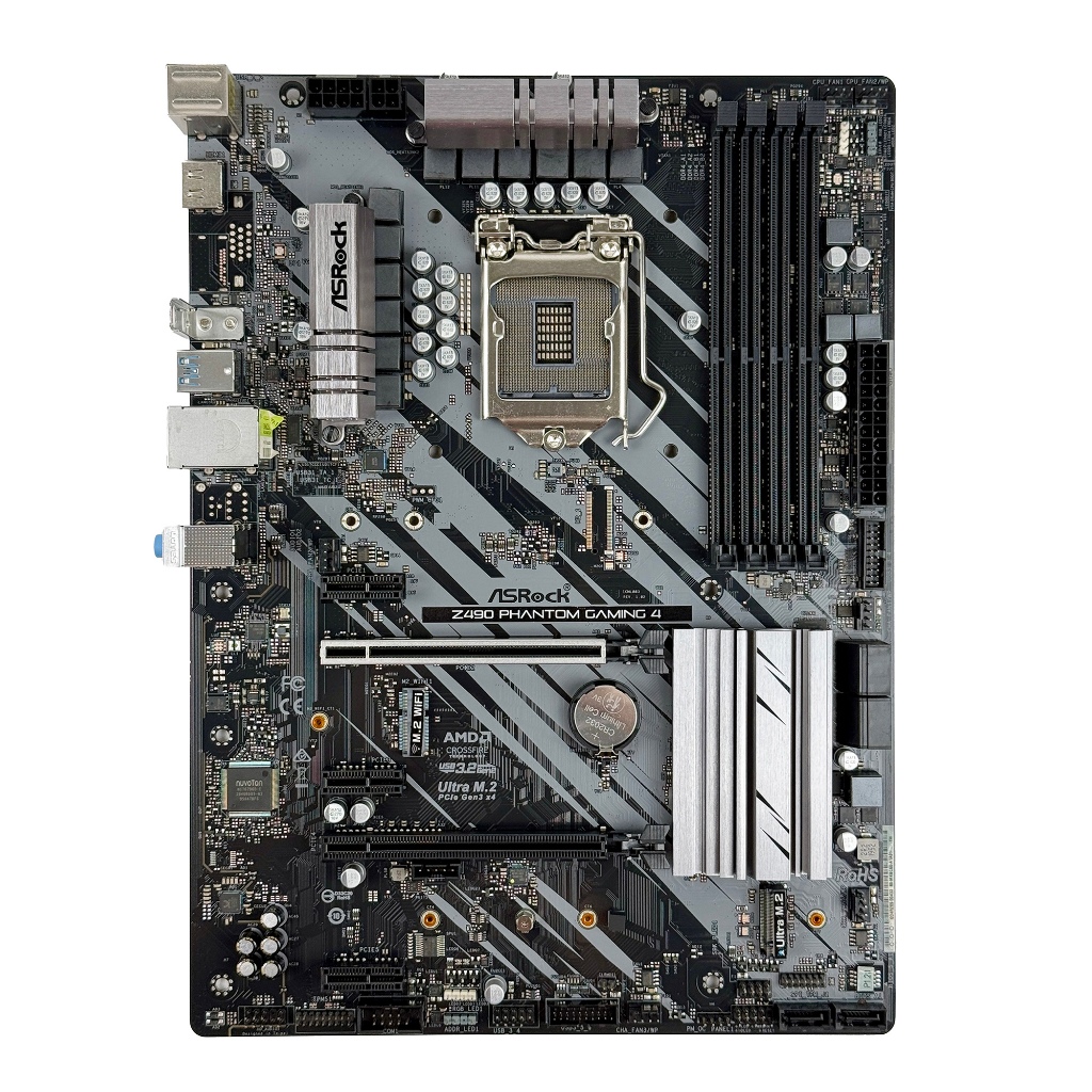 เมนบอร์ด ASRock Z490 Phantom Gaming 4 (มือสอง) รองรับ Gen 10/11 ประกัน 90 วัน