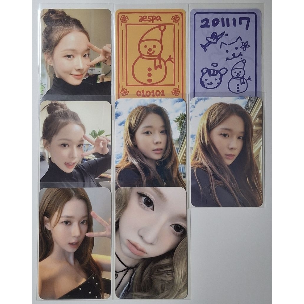 ₊˚🖇 พร้อมส่ง / ready to ship 𓈒 การ์ด aespa หนาว วินเทอร์ winter 2rd / 4rd anniversary