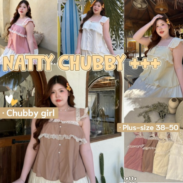 (ส่วนลดโปรเปิดร้าน+ส่งฟรีโค้ดคุ้ม✅) เสื้อสายเดี่ยว แขนระบาย แต่งลูกไม้จัดเต็ม หวานน่ารักมาก(38-50)