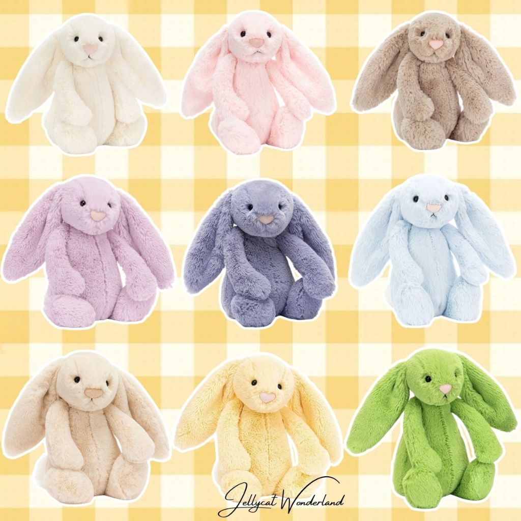 Jellycat Bunny ตุ๊กตา Jellycat นุ่มและฟู วัสดุที่ปลอด ภัยของแท้ 100% จัดส่งจากประเทศไทย