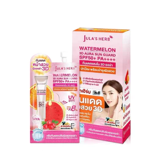 (กล่องX6ซอง) Jula's Herb จุฬาเฮิร์บ ดีดีครีมกันแดดแตงโม/ลำไย/จุฬาเฮิร์ป 3D SPF50 PA+++