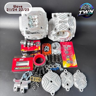 ฝาสูบ4วาล์วพร้อมอุปกรณ์วาล์ว 21/24 22/25 WAVE125(ทุกรุ่น)WAV…