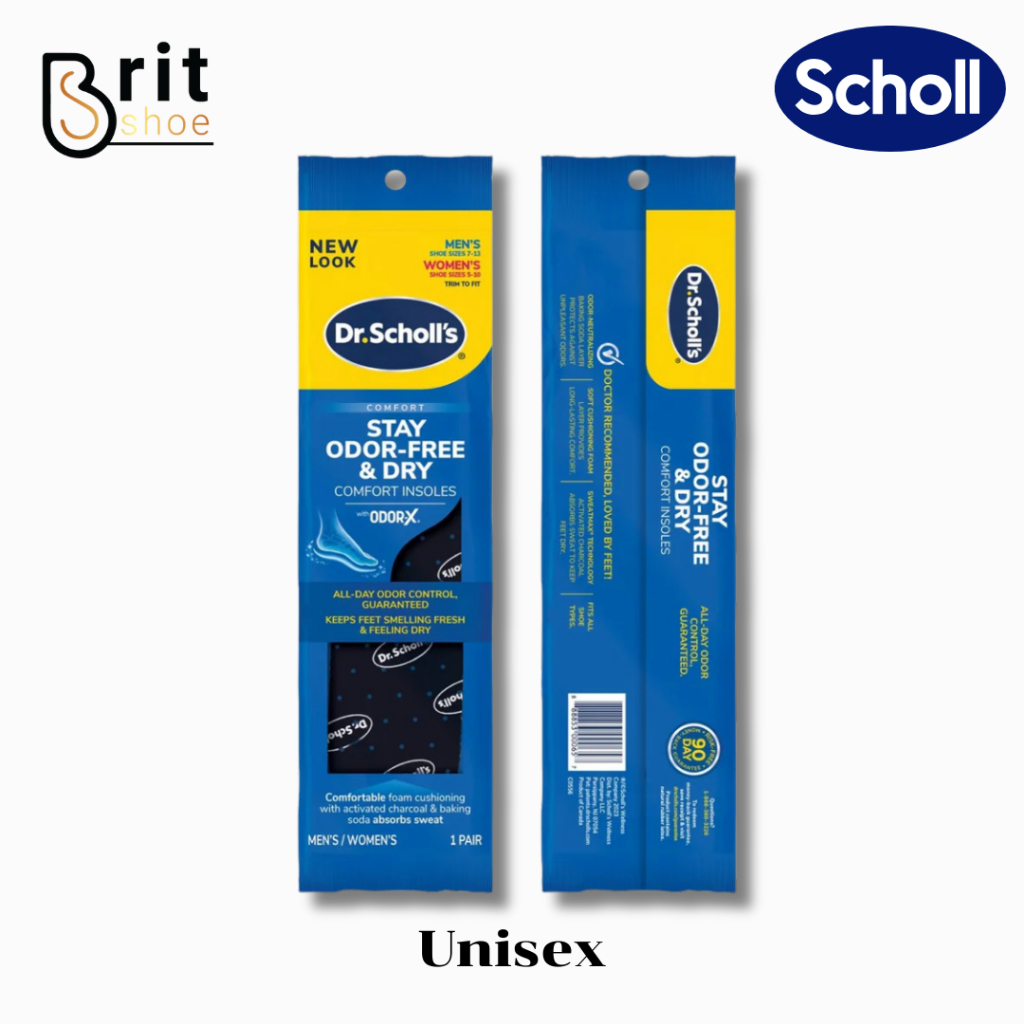 Stay Odor-Free & Dry Comfort Insoles With Odor-X