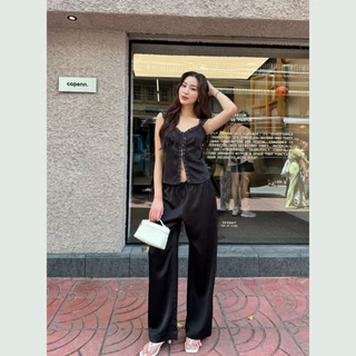 Pilita - Riki Satin Pants (กางเกงขายาวผ้าซาติน)
