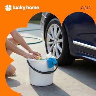 LUCKY HOME ถังน้ำ 12 ลิตร C-012 ขนาดสินค้า (เส้นผ่าศูนย์กลางxสูง) : 28 x 27 cm