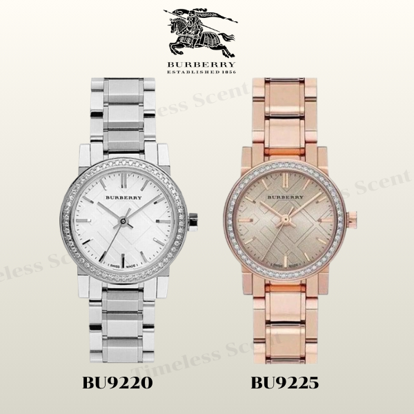 นาฬิกา Burberry BU9220 BU9225 นาฬิกาผู้หญิง Luxury สายสแตนเลส กันน้ำ ของแท้ อุปกรณ์ครบ พร้อมส่ง
