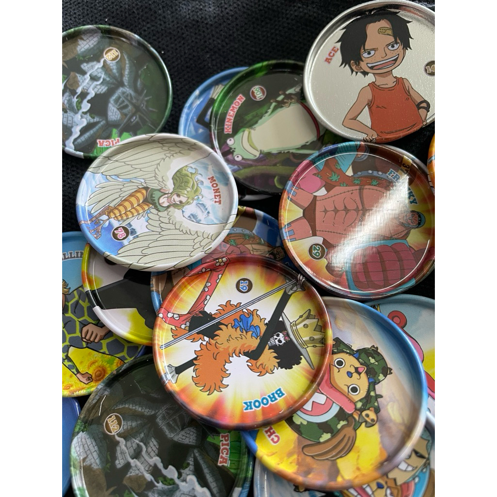 เหรียญเหล็กสะสม one piece v.2 เหรียญวันพีซ จากขนม โอโตริ แยกขายแต่ละเหรียญ