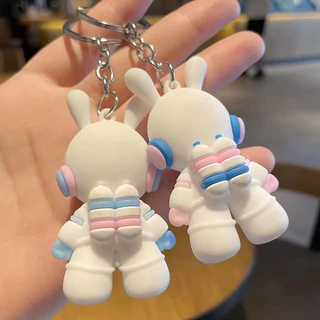 พวงกุญแจซิลิโคนนักบินอวกาศการ์ตูนน่ารัก3D พวงกุญแจอวกาศนักบินอวกาศมินิประณีตเครื่องประดับซิลิโคนตกแต่งกระเป๋ากระเป๋ารถเค