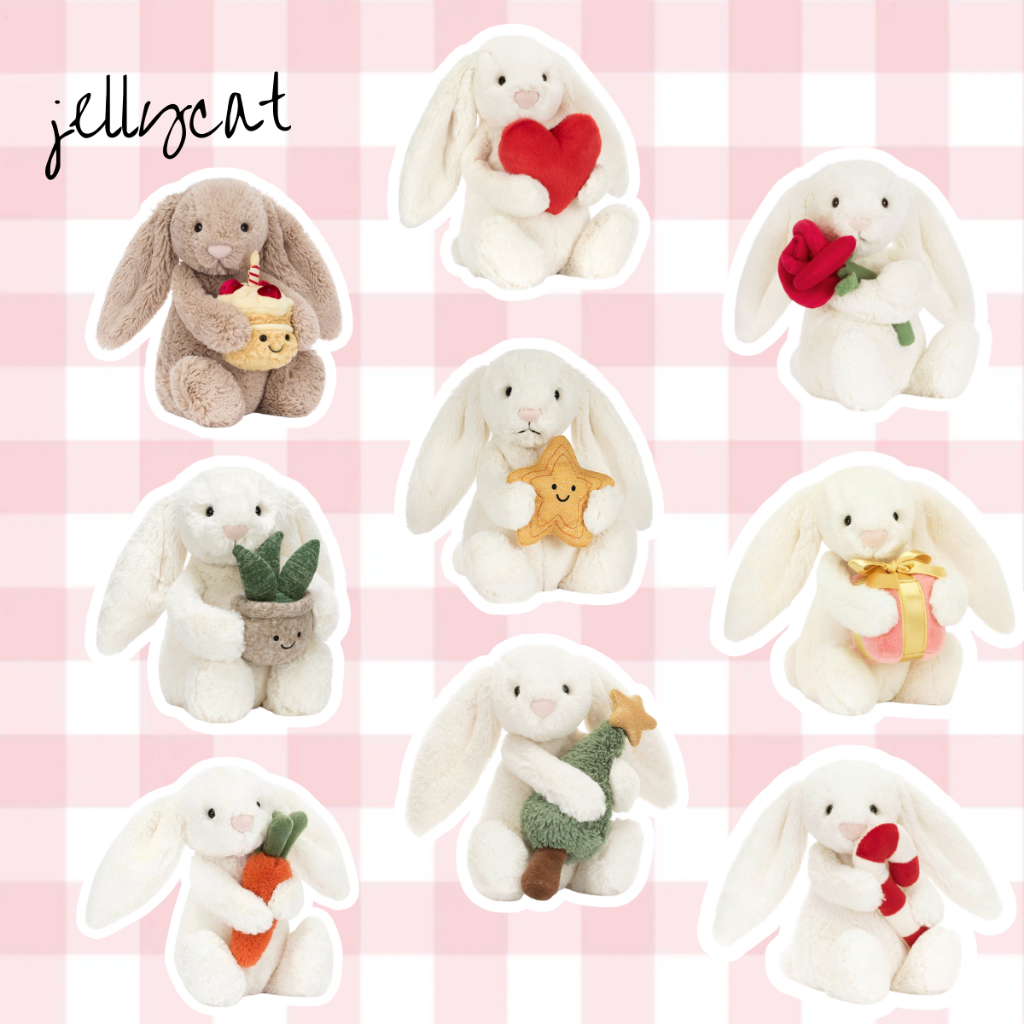 JELLYCAT Bunny Birthday jellycat ตุ๊กตา ของแท้ 100% 💯 [การจัดส่งจากประเทศไทย]