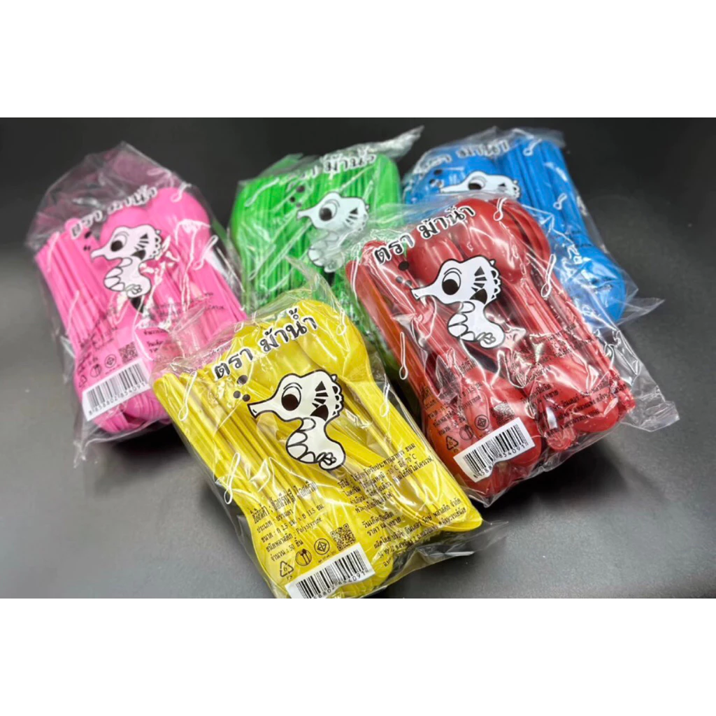 ช้อนไอศครีม (ช้อนไอติม) คละสี ตรา ม้าน้ำ 10 ห่อ 500 คัน