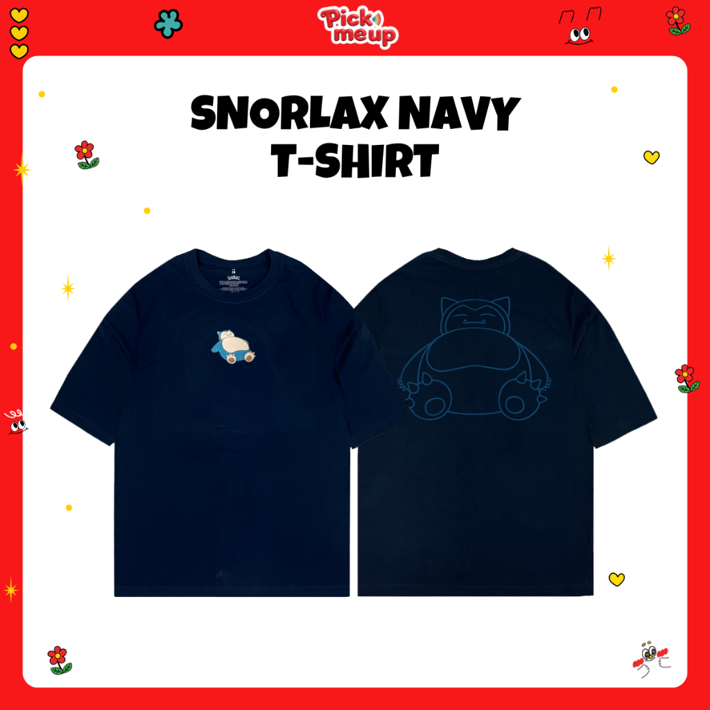 PickMeUp เสื้อยืดพิมพ์ลาย SNORLAX