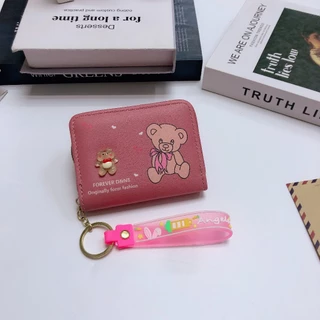 SA103#พร้อมส่ง.8สี กระเป๋าสตางค์ผู้หญิง กระเป๋าสตางค์ใบสั้น กระเป๋าสตางค์น่ารัก กระเป๋าสตางค์ พร้อมช่องใส่บัตร