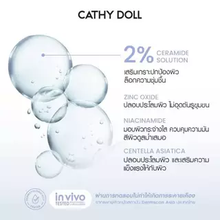 แป้งฝุ่นอัดแข็ง สำหรับผิวแพ้ง่ายและเป็นสิว CATHY DOLL CERAPACT PURE POWDER SPF50+ PA++++