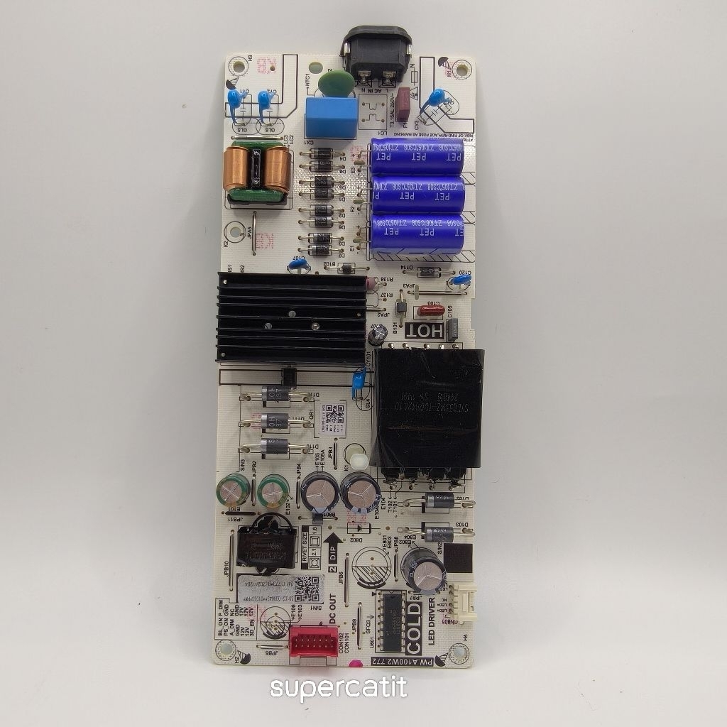 เพาเวอร์ซัพพลาย TV TCL ใช้กับรุ่น 50T635 / 55P635 / 55V6Bรหัส PW.A100W2.772 งานถอดแท้มือสอง