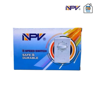 NPV สวิทช์พัดลม รุ่น FS-02 ปรับได้ 3ระดับ สวิทช์พัดลมเอ็นพีวี