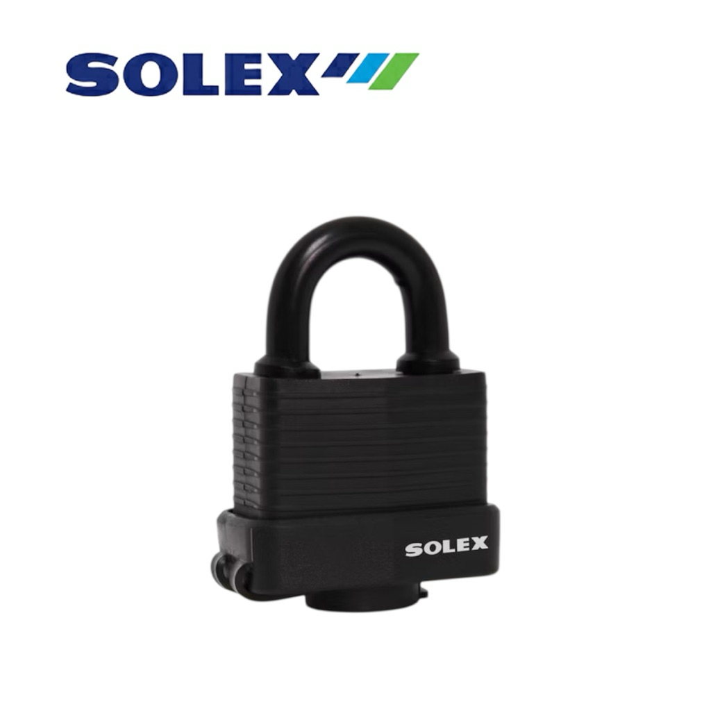 SOLEX แม่กุญแจหุ้มยางรุ่น LM WP (กันน้ำ กันสนิม)