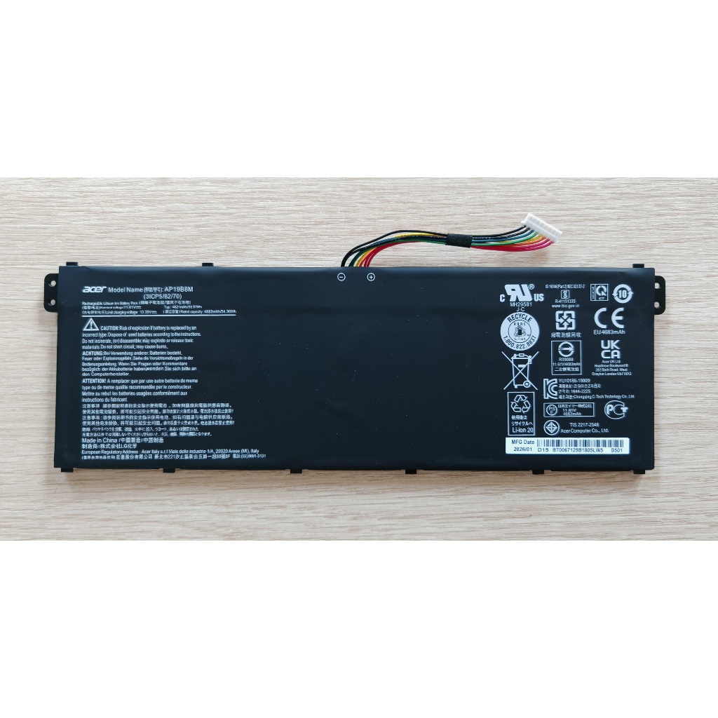 ✨ แบตเตอรี่ AP19B8M For Acer Swift 3 SF314-59 SF314-59-78Z8 SF314-59-56K4 TravelMate P4 TMP414-51 TM