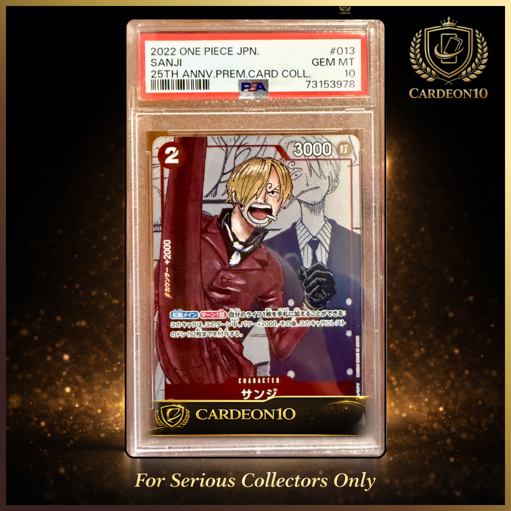 One Piece PSA10 Sanji 25th Anniversary Premium Card Collection #013 Gem Mint JAPAN