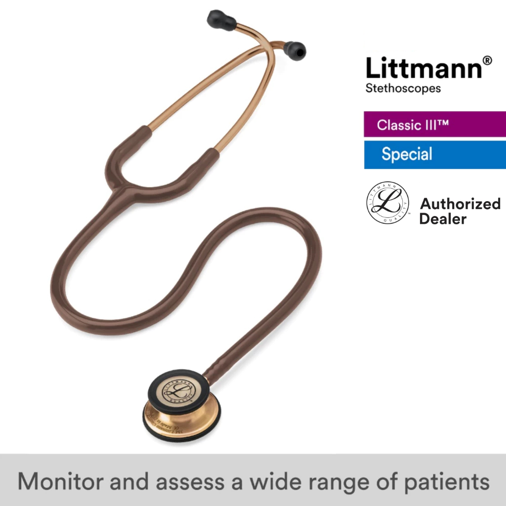 Littmann Classic III 27 inch, #5809 (Chocolate Tube, Copper-Finish Chestpiece Stainless Stem & Eartubes)