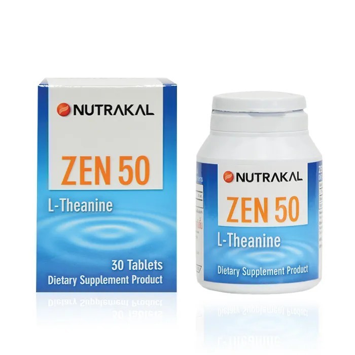 NUTRAKAL ZEN 50 L-THEANINE (30 TABLETS)  นูทราแคล เซ็น 50 (30 เม็ด)