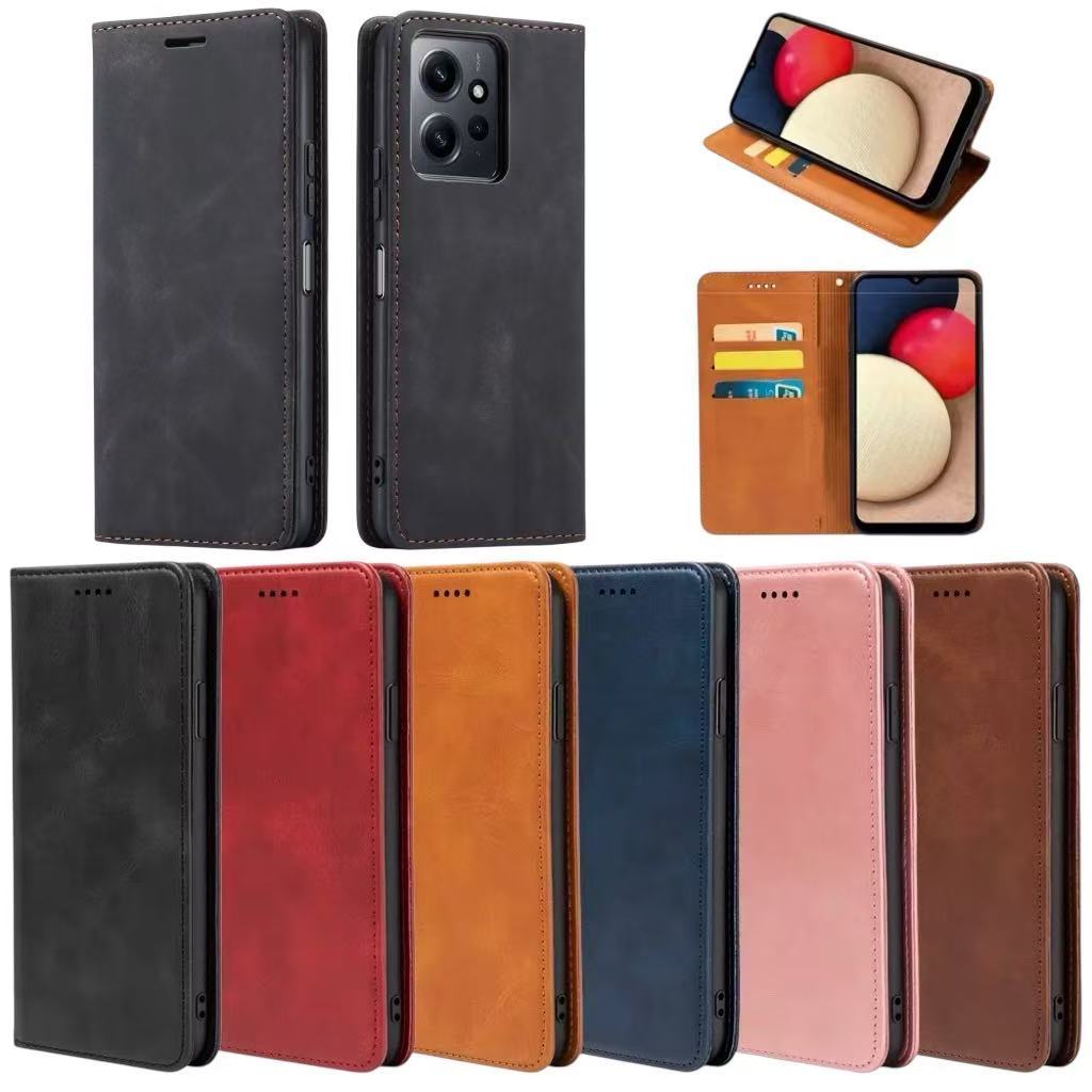 เคสฝาพับ กระเป๋าหนัง สำหรับ XIAOMI Redmi Note12 4G Note12 5G Note12Pro กันกระแทก เปิดปิด ใส่บัตร ตั้งได้