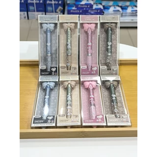 Sakiso ปากกาลูกลื่นหมึกน้ำมัน 2สี Snoopy school time หัว0.5มม.