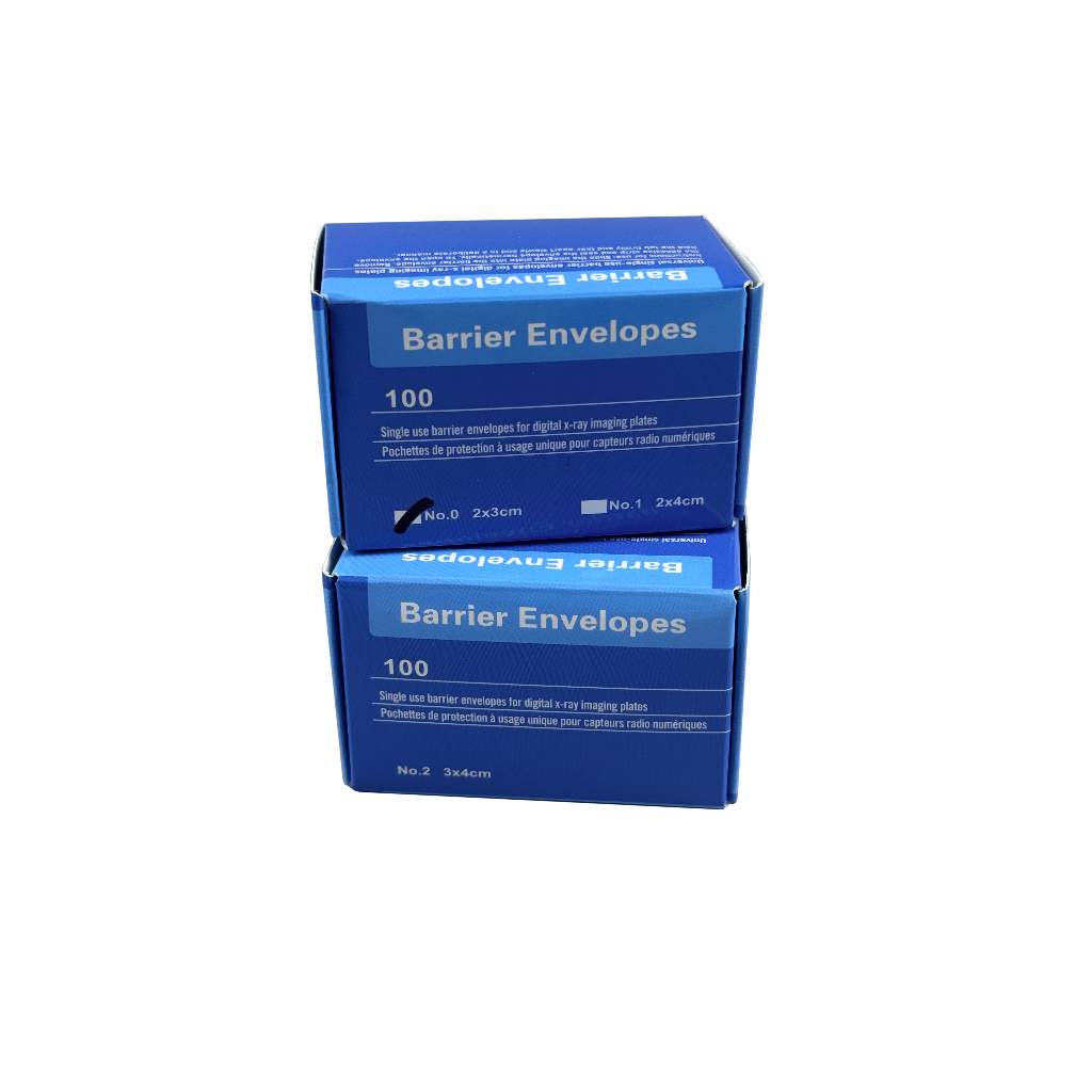 [พร้อมส่งในไทย]ซองป้องกันฟิล์มเอกซเรย์ x-ray ทันตกรรม หนา 0.085 mm #0 #1 #2 100ชิ้น Dental x-ray flim barrier envelop