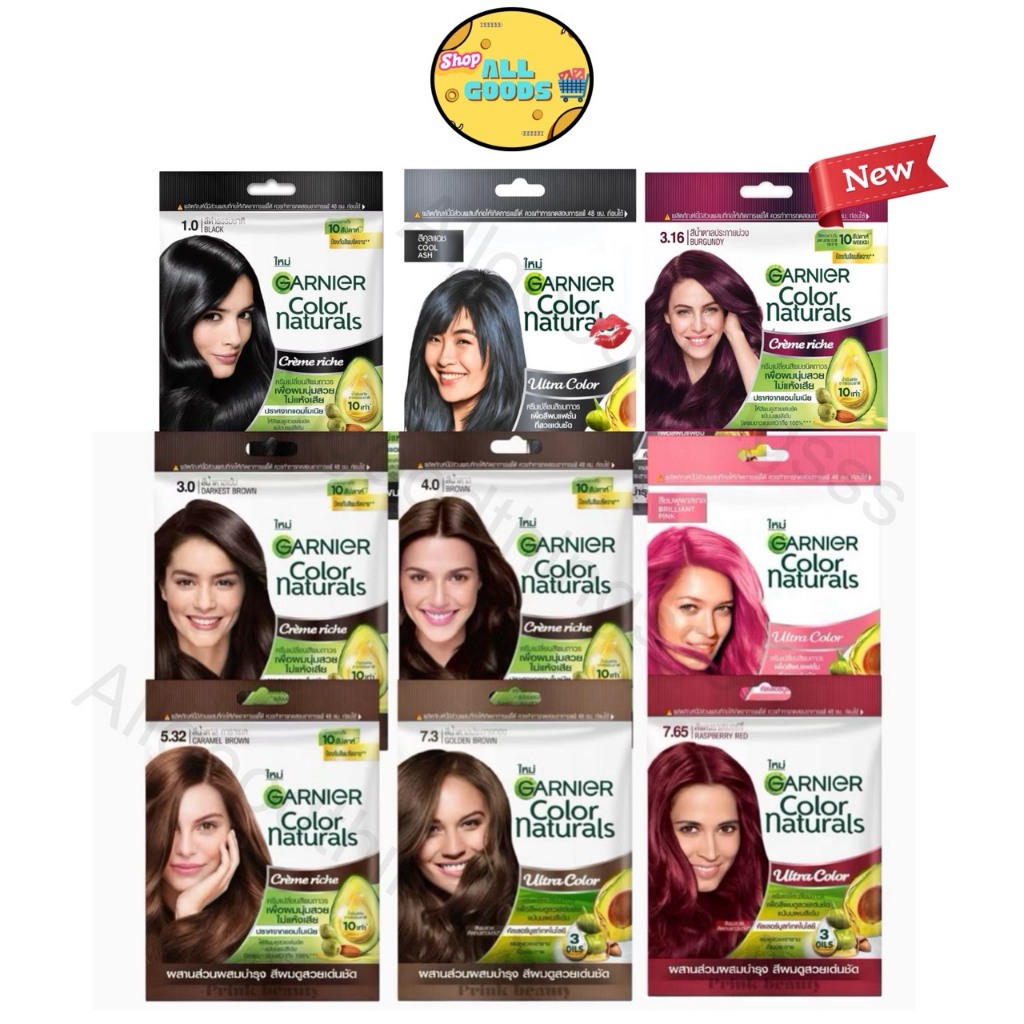 การ์นิเย่ คัลเลอร์ แนทเชอรัลส์ ครีมเปลี่ยนสีผม Garnier Color Naturals 30 ml.