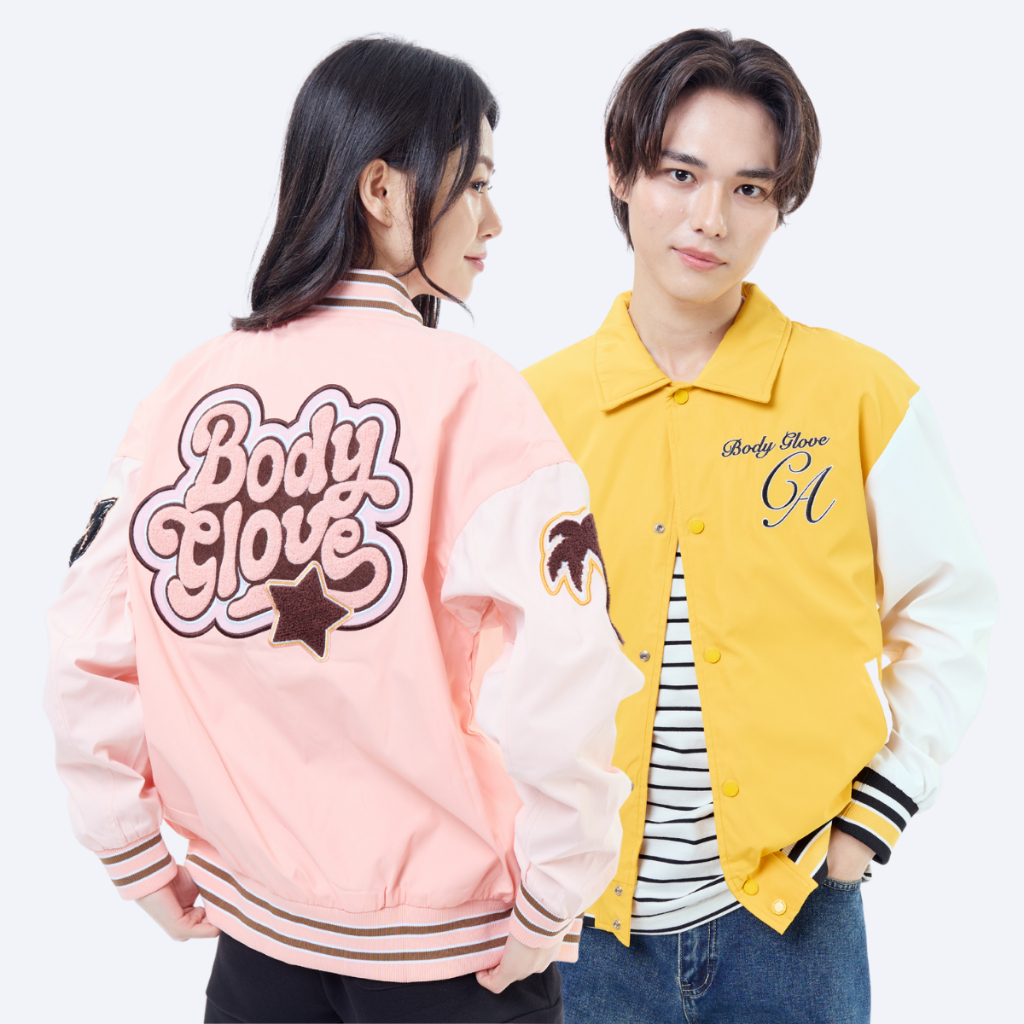 BODY GLOVE BASIC Varsity Jacket Fall 2024 แจ็กเก็ต รวมสี