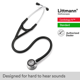 Littmann Cardiology IV, 27 inch #6152 (Black Tube, Standard-…