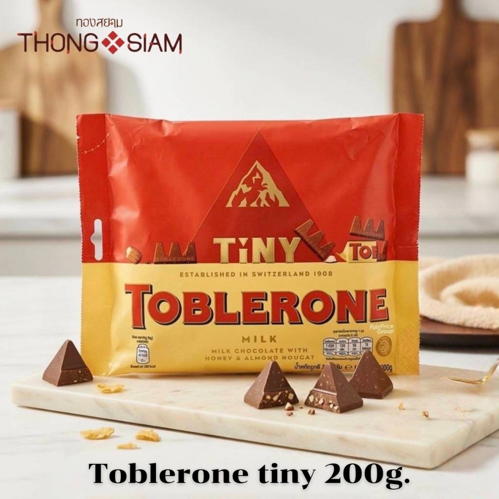 Toblerone Tiny ท็อปเบิลโรน ไทนี่ 200 กรัม(g.)  BBE: 09/2026