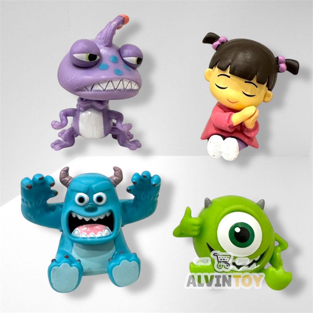 มีส่งด่วนในวันเดียว Action Figure Monsters Inc. มอนสเตอร์ อิงค์ ชุด 4 ตัว