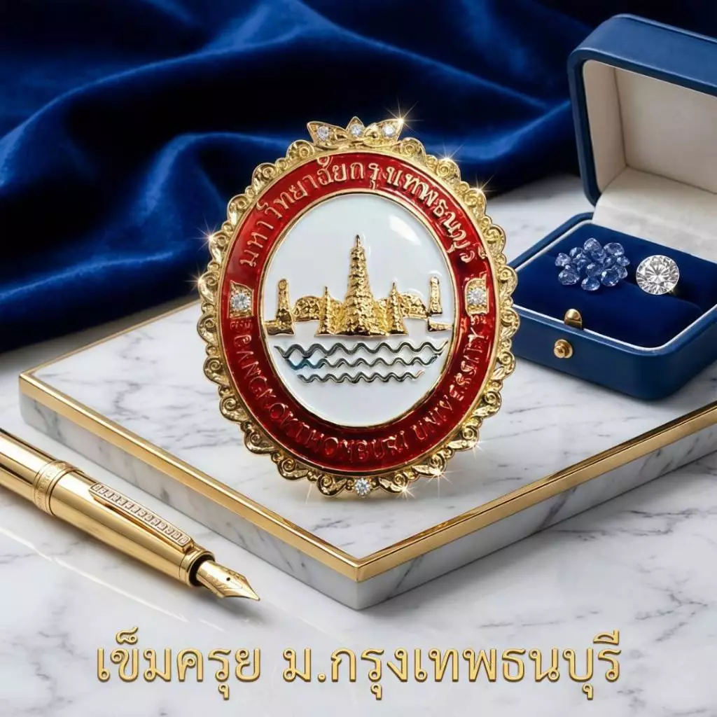 "ธีน์-ฟอร์ม" เข็มชุดครุย ม.กรุงเทพธนบุรี (จำนวน 1 อัน)