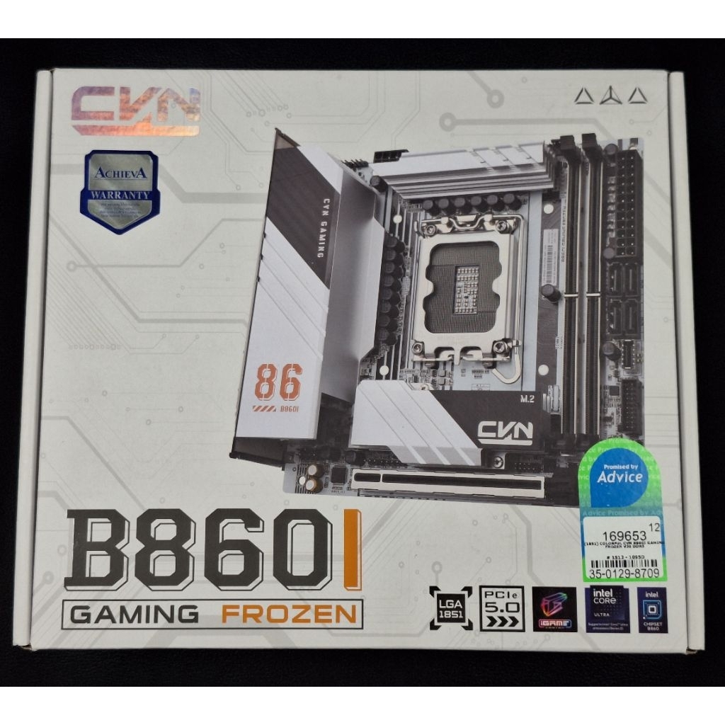 เมนบอร์ดมือ✌️ COLORFUL CVN B860I GAMING FROZEN V20 DDR5 (sokcet1851)อายุ1เดือน ประกันเต็ม3ปี
