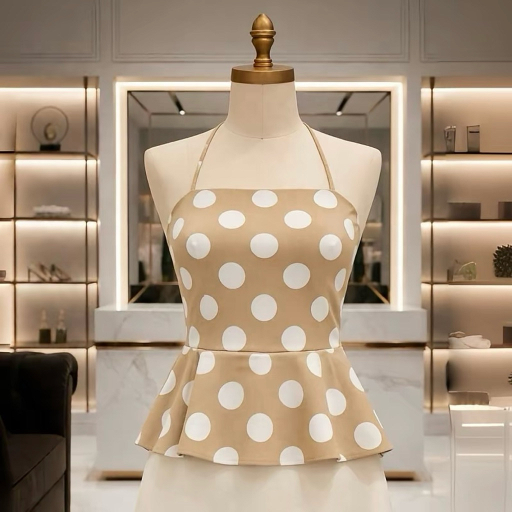 Jannis Ji - PEONY เสื้อสายเดี่ยวสายผูกคอ