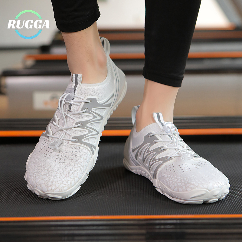 RUGGA 2026 ใหม่ Minimalist Functional Barefoot รองเท้า Wave รูปแบบแยก Toe Anti-Slip Breathable ฟิตเน