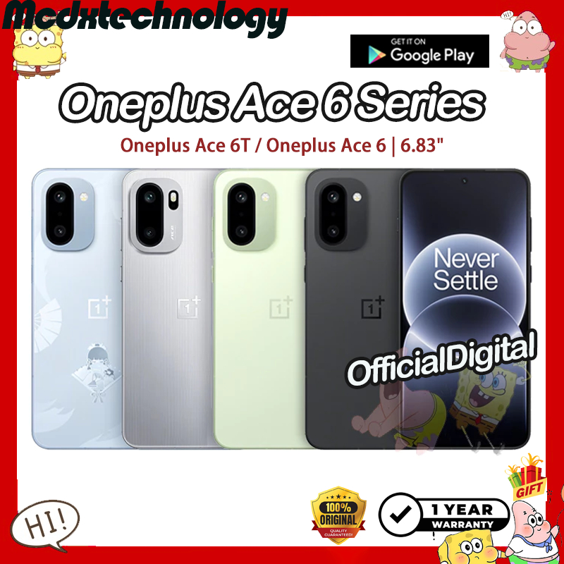 Global ROM Oneplus Ace 6T Snapdragon 8 Gen 5 OnePlus Ace 6 Snapdragon 8 Elite 6.83" | สนับสนุนไทยและ Google