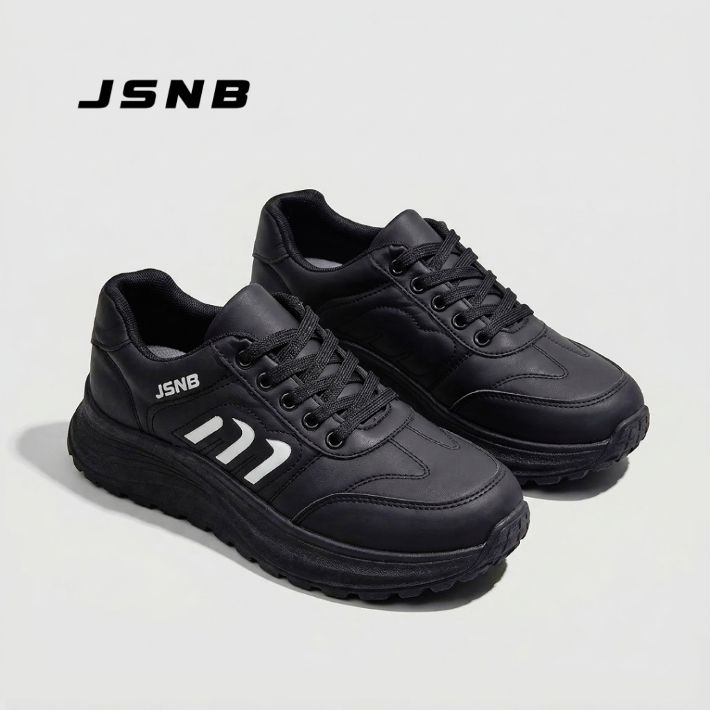 รองเท้าผ้าใบ JSNB เสริมส้น สไตล์เกาหลี พื้นนุ่มสบาย เดินได้นาน ไม่เมื่อย