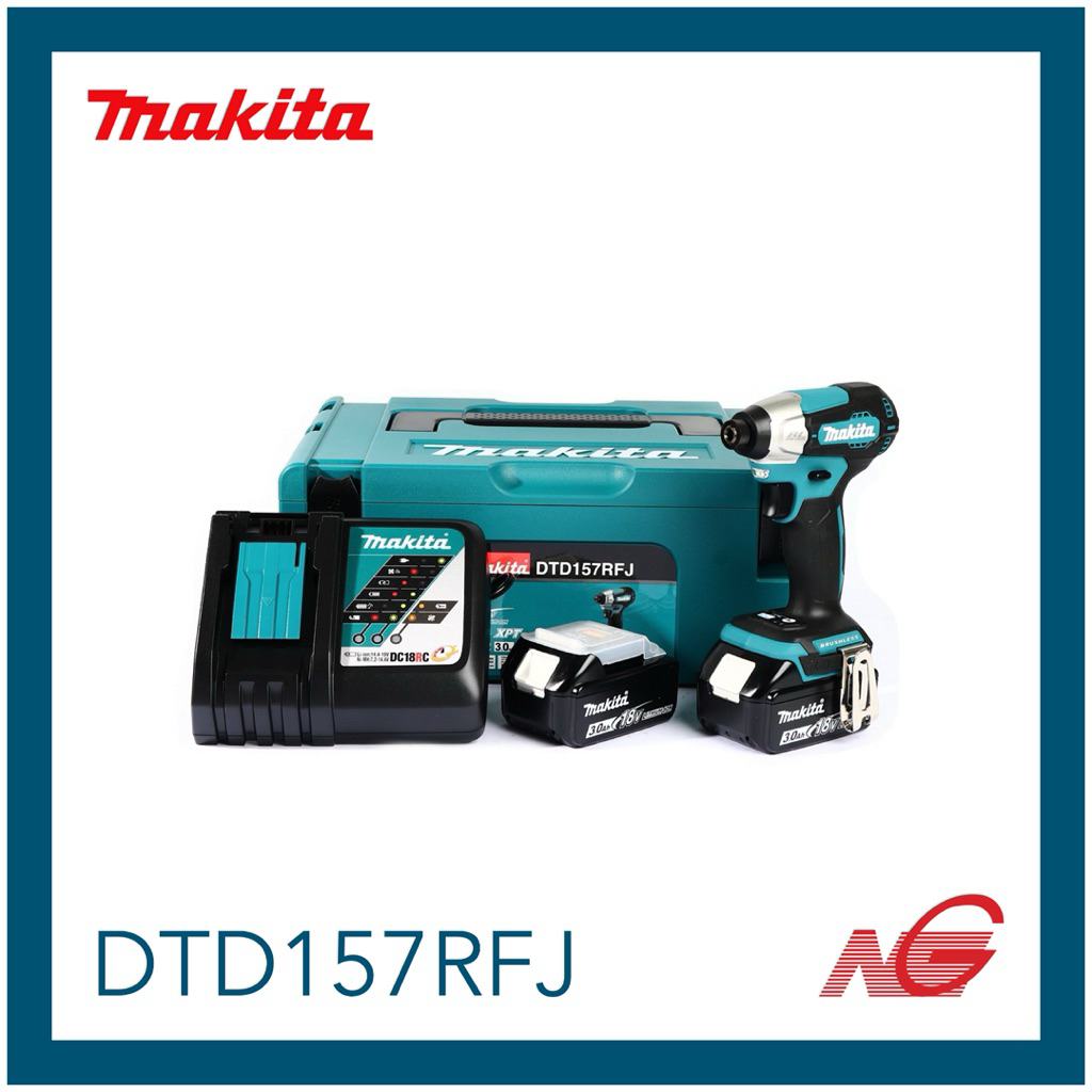 MAKITA  มากีต้า สว่านกระแทกไร้สาย 18V รุ่น DTD157RFJ