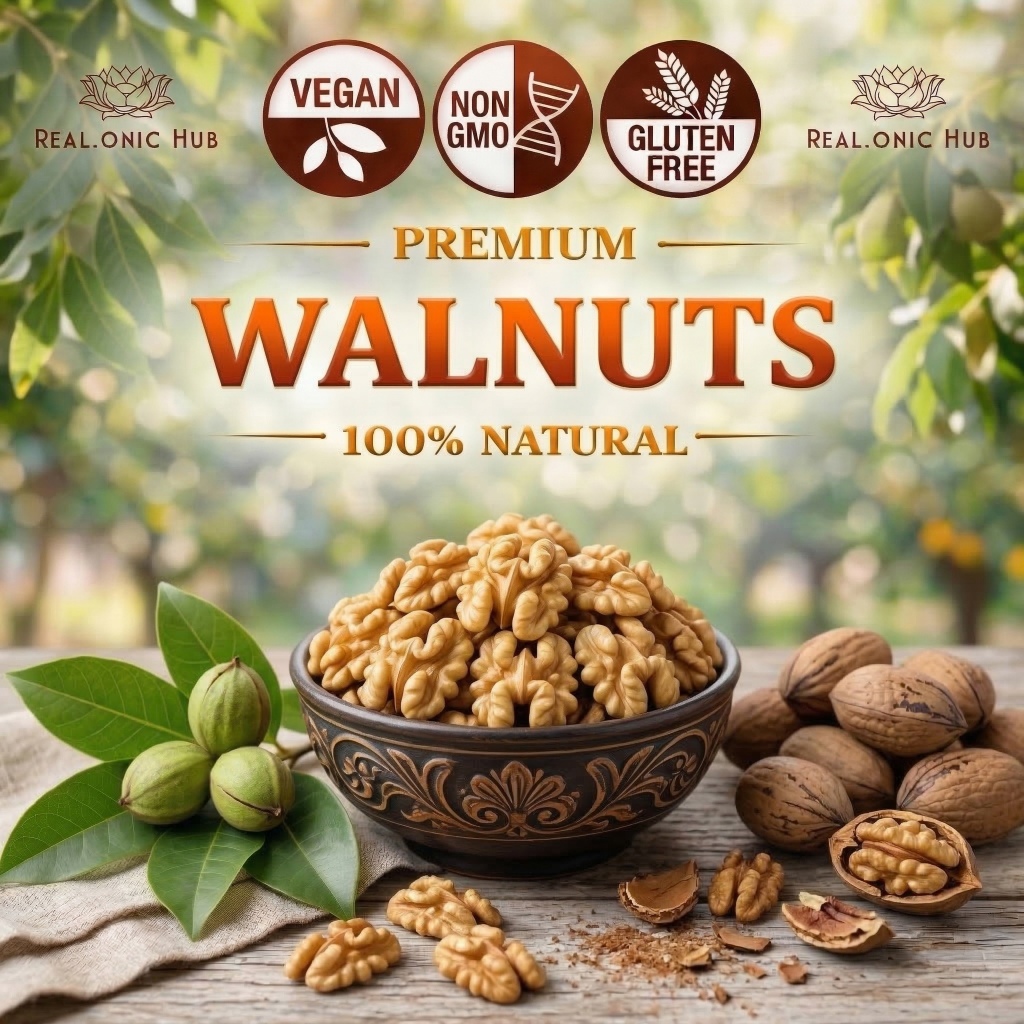 🎊ล๊อตใหม่ 😍 ถั่ววอลนัท ดิบ เม็ดใหญ่ ไม่ขม 😍 Raw Premium Big Walnut / No Bitter 💝 USA 💝 Natural 100%