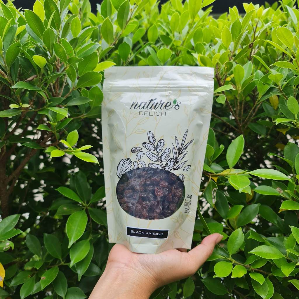 Nature's Delight Black Raisins 250g / ลูกเกดดำ 250 กรัม ตราเนเจอร์ส ดีไลท์