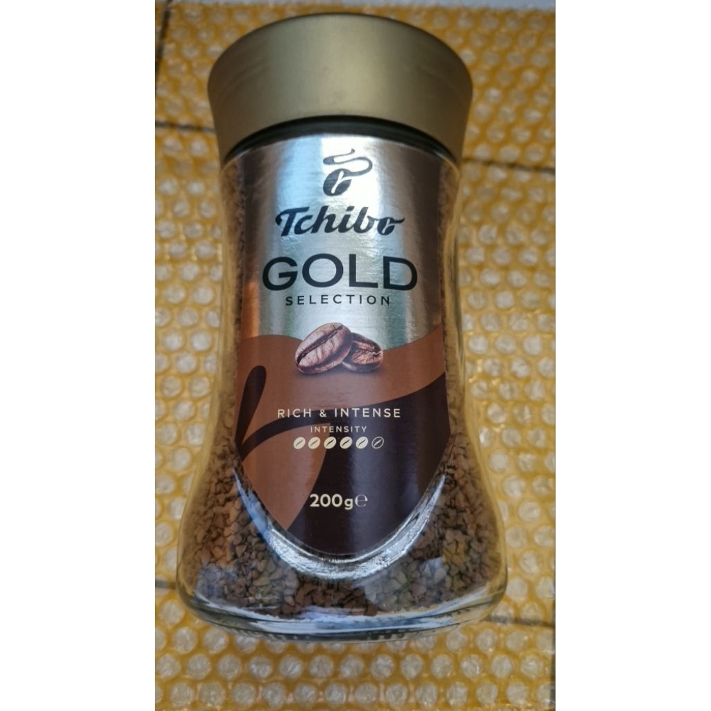 Tchibo Gold Selection Instant Coffee ทชิโบ โกลด์ ซีเล็คชั่น กาแฟสำเร็จรูป 200กรัม