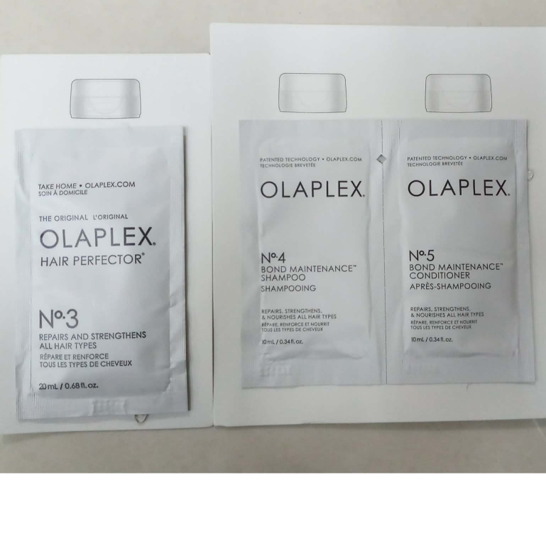 แบบซอง ขนาดทดลอง โอลาเพล็กซ์ เบอร์ 3, เบอร์4 , เบอร์5 Olaplex No.3 , No.4, No.5 ขนาด20ml ,10ml