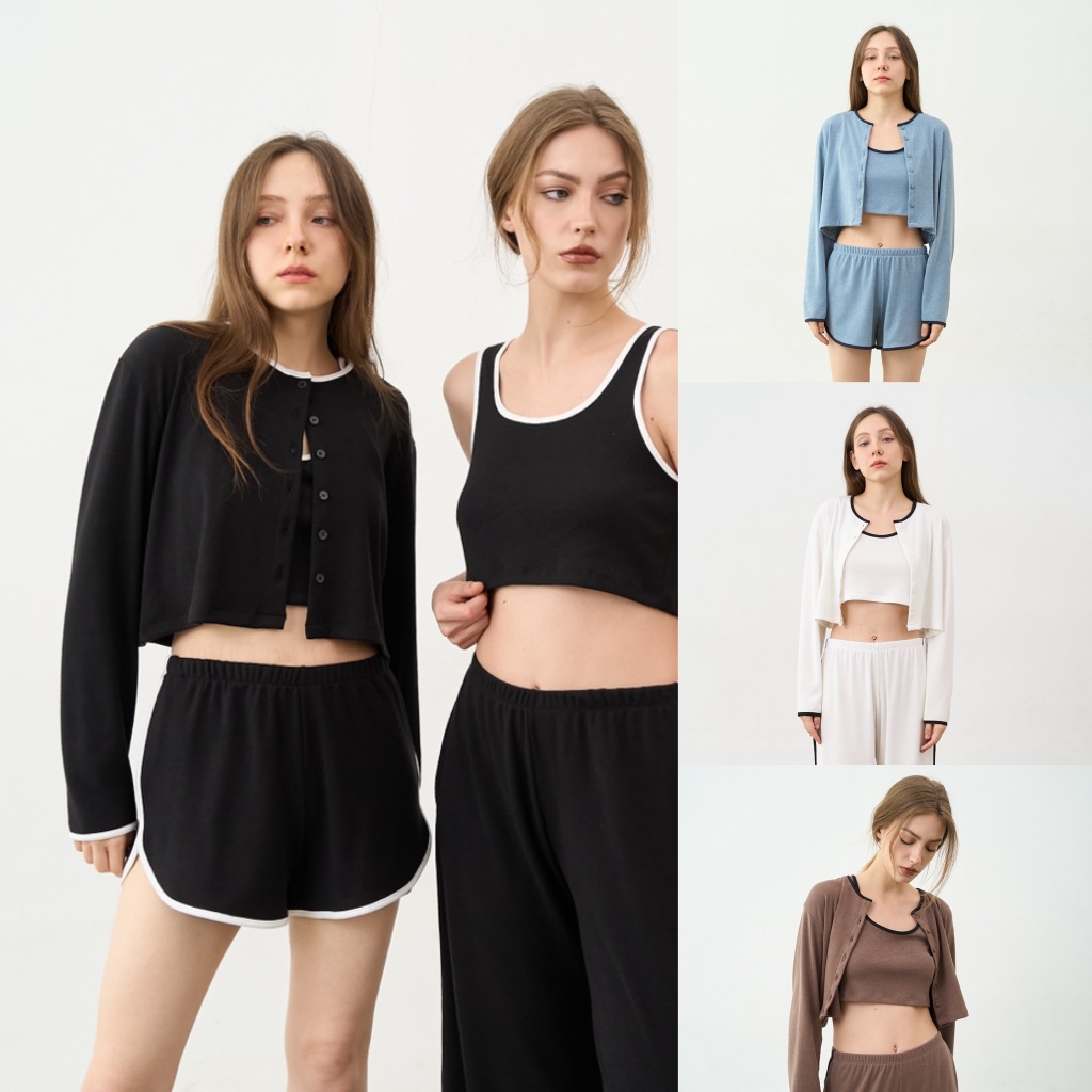 picht Hem Knit Night Cardigan เสื้อคาร์ดิแกนแขนยาว