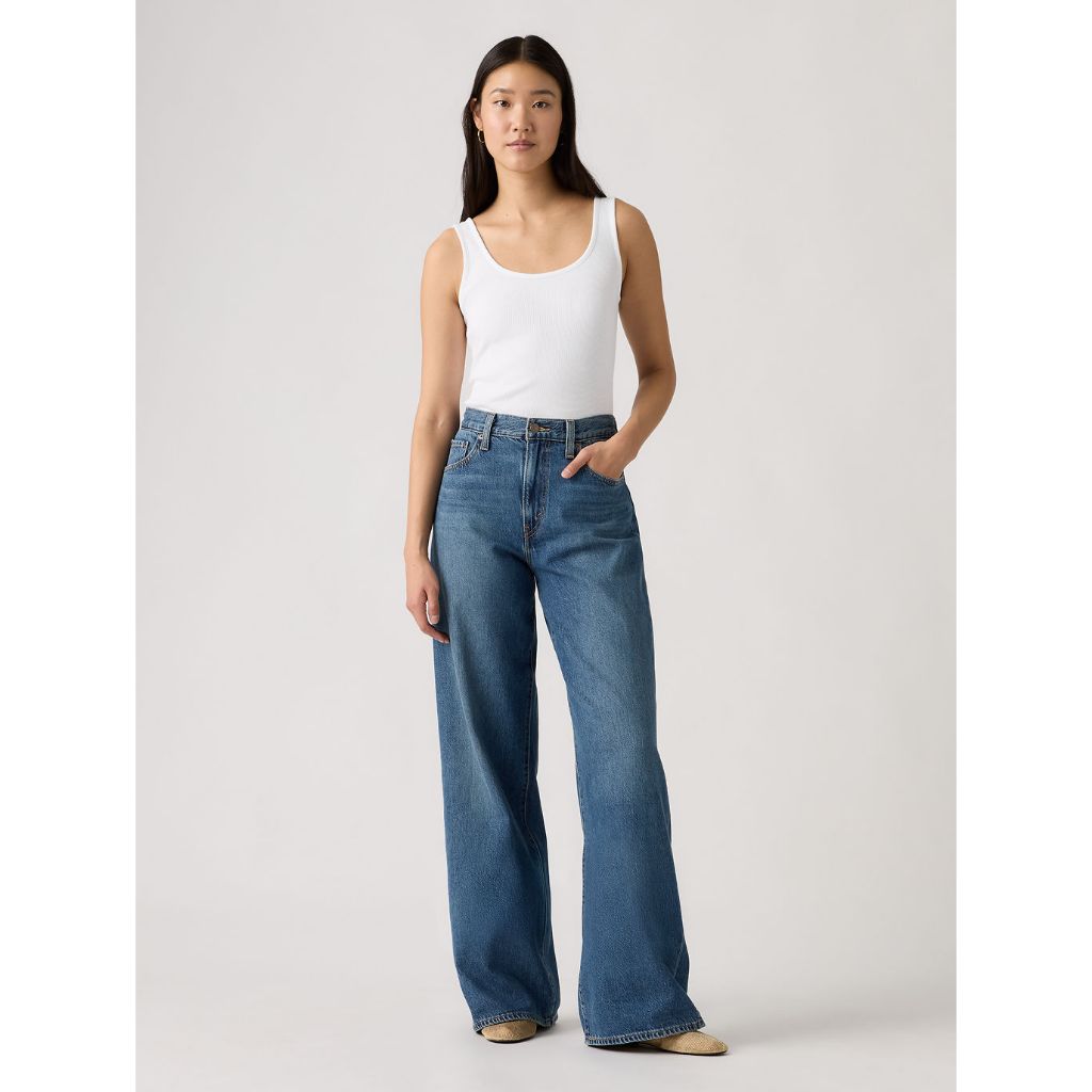 กางเกงยีนส์ผู้หญิง Levi's® Women's Cinch Wide-Leg Jeans