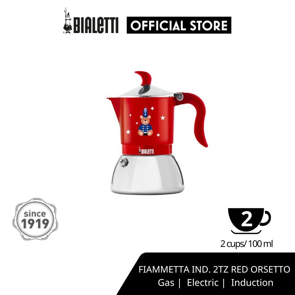 Bialetti หม้อต้มกาแฟ Moka Pot รุ่น Moka Express 6 cup  Black omino italian/[BL-0009043]