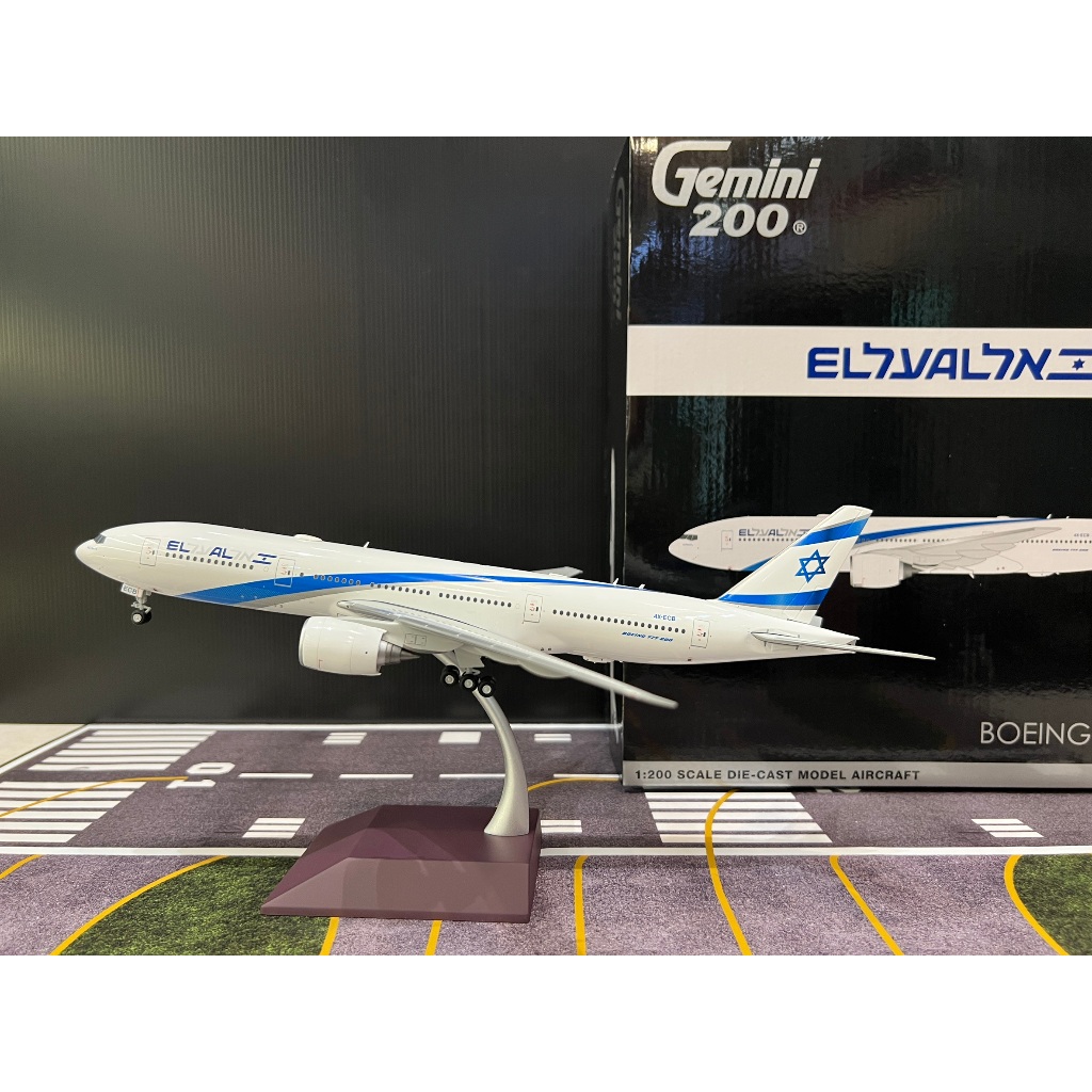 Gemini Jets [G2ELY1361] 1:200 El Al Israel B777-200ER 4X-ECB