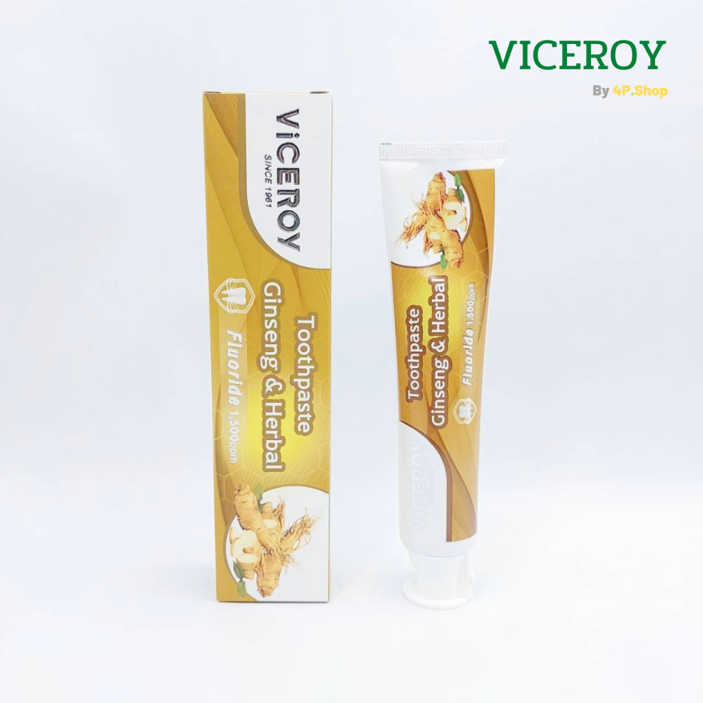 VICEROY ยาสีฟัน สมุนไพร โสม และ ใบมินต์ ลดกลิ่นปาก ขนาด 120 กรัม