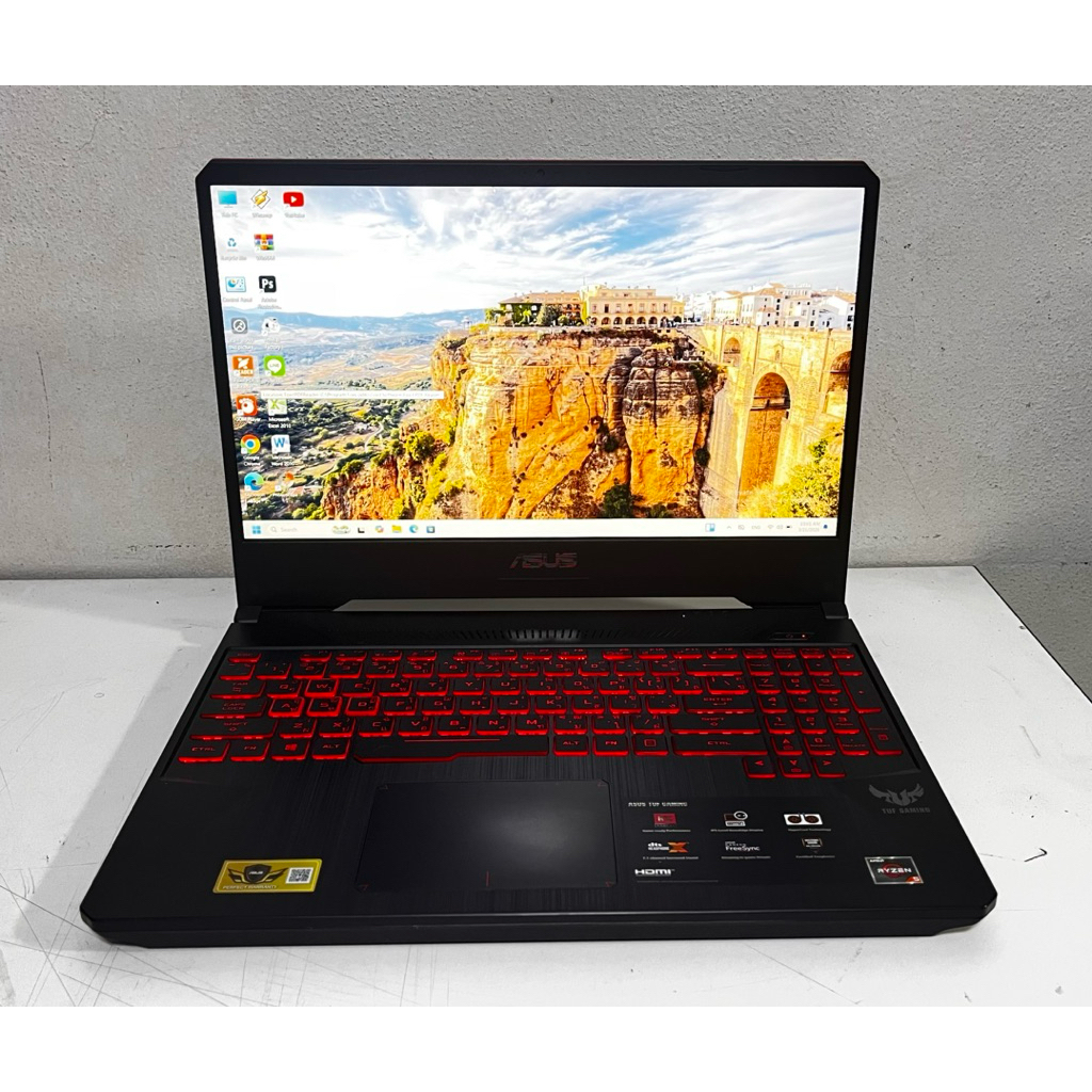Asus TUF Gaming FX505DY โน๊ตบุ๊ค Notebook มือสอง Ryzen5 Ram 8G M.2 512G RX560X สภาพสวย ฟรีเมาส์ไร้สา