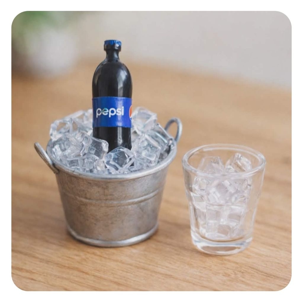 j787ขวดเป๊ปซี่จิ๋วจำลองงาดีไอวาย แพ็คละ 10 ชิ้น